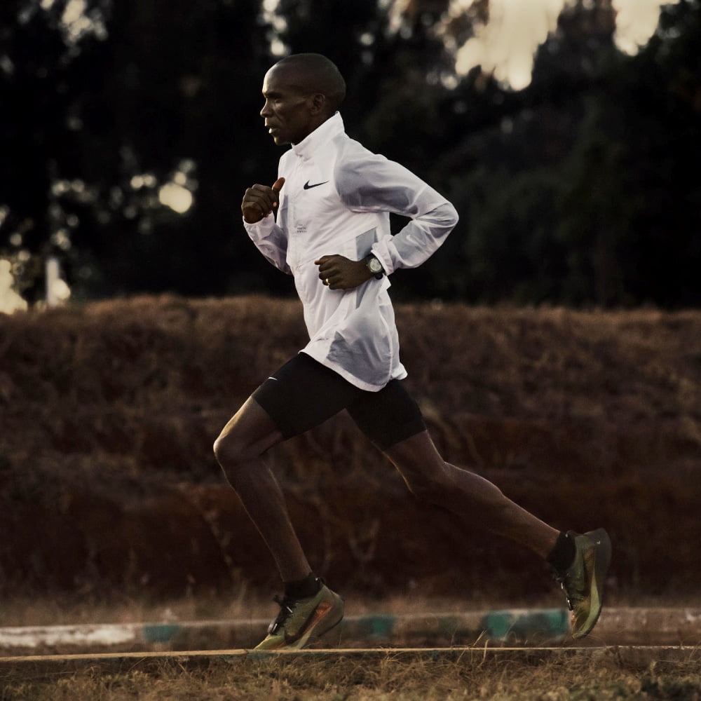 Eliud Kipchoge et les Nike Vaporfly